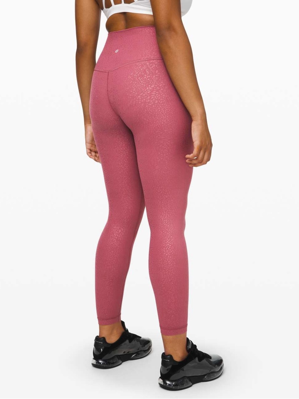 Lululemon Align Pant II 25" Polar Shift Emboss Plumfu Size 4